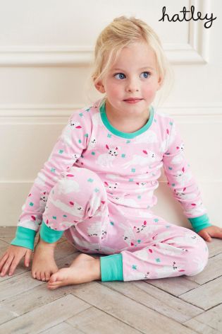 Hatley Pink Bunnies Pyjamas (2-12yrs)